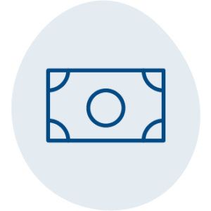 icon blue money