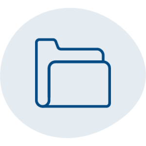 icon blue folder