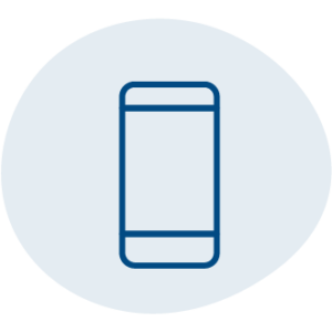 icon blue phone
